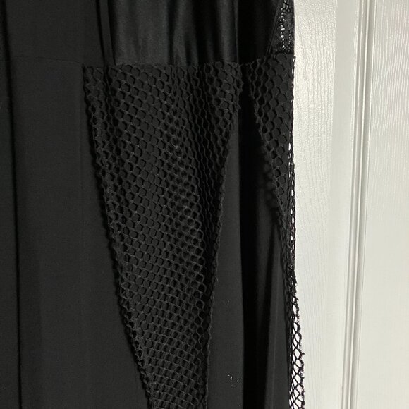 Goth long black skirt SMALL / MEDIUM - Picture 3 of 4